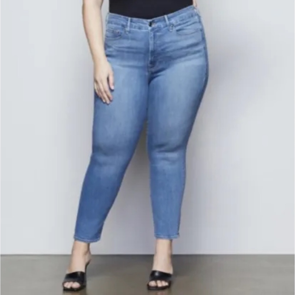 Good American Good Straight Plus Size 22 Jeans NWT